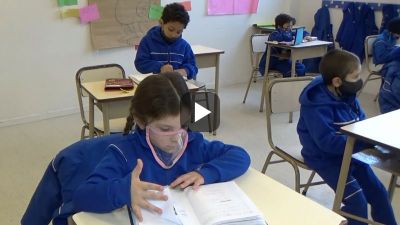 Actividad de alfabetización en primer año - Colegio San Cayetano